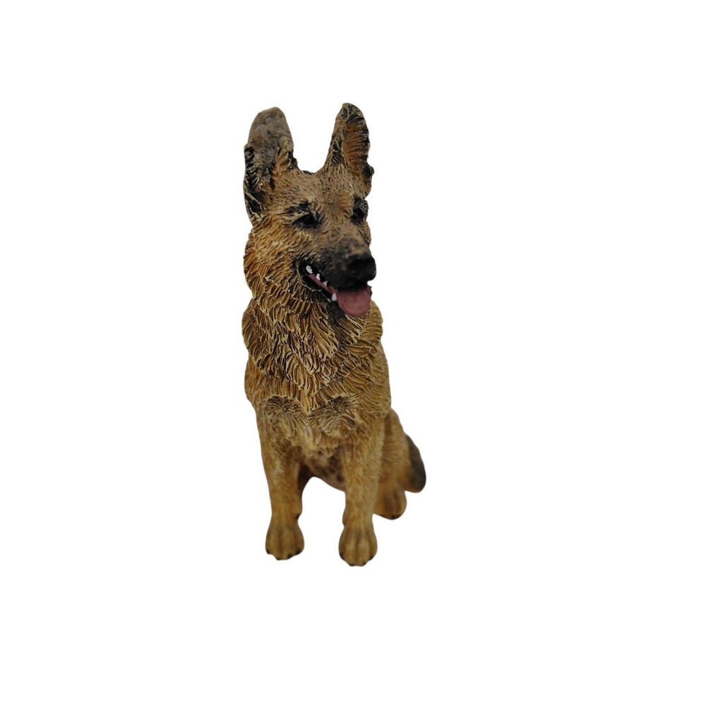 German Shepherd Dog Figurine Black & Tan 3.5 Inches Tall